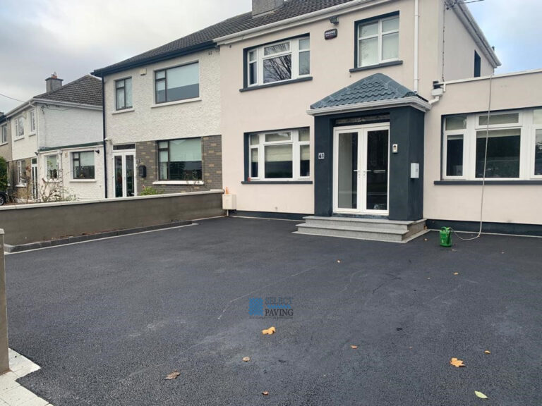 Asphalt Driveway with Plastered Walls and Fencing in Raheny, Dublin