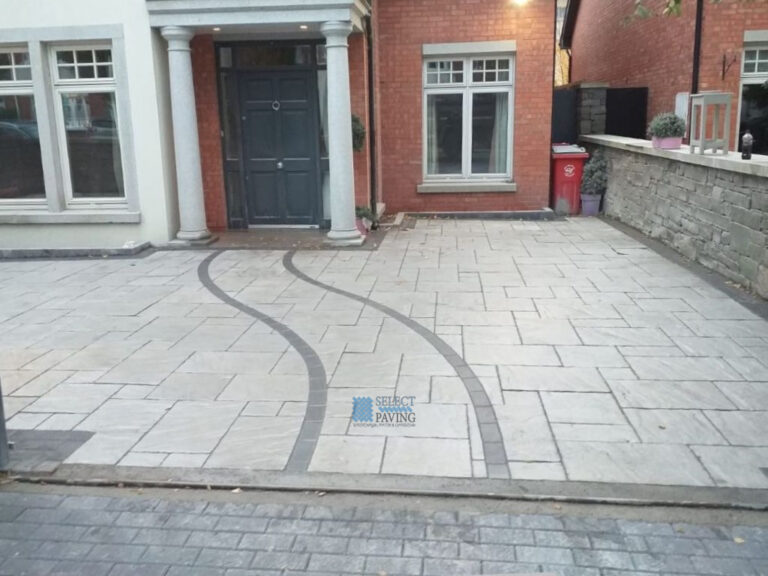 Belvedere Silver Granite Paved Driveway in Templeogue, Dublin