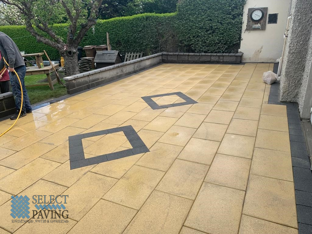 Buff Granite Slabbed Patio in Ranelagh, Dublin