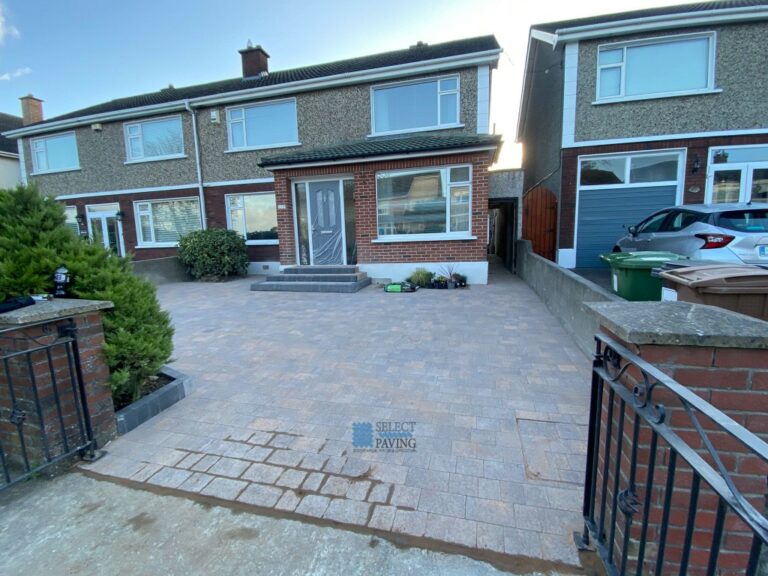 Driveway with Lismore Paving and Block Kerbs in Raheny, Dublin