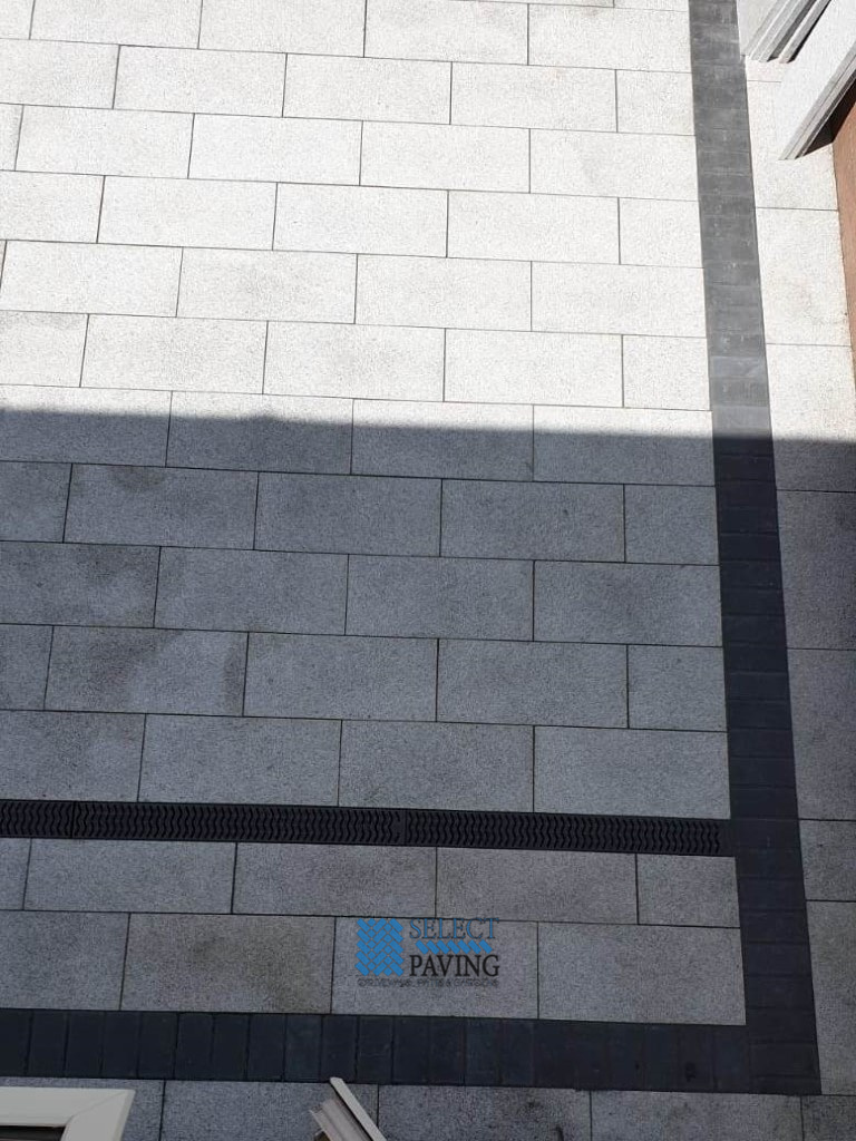 Granite Driveway with Charcoal Grey Borderline in Cabra, Dublin