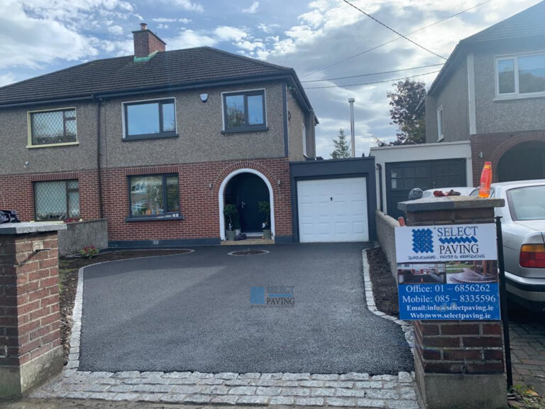 SMA Tarmac Driveway with Granite Cobbles in Glasnevin, Dublin