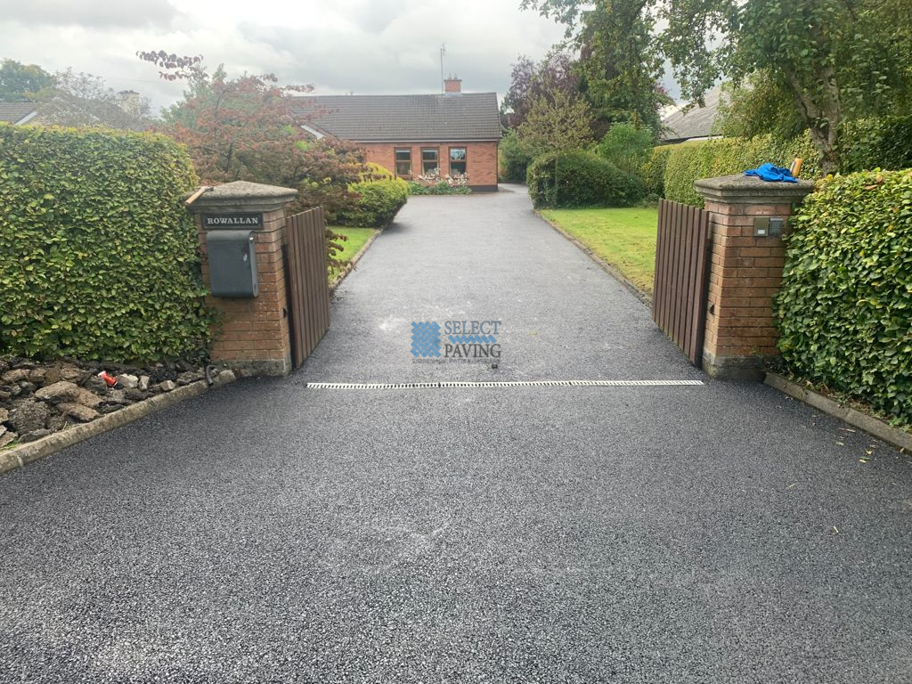 Tarmacadam Driveway with ACO Drains in Dunboyne, Co. Meath