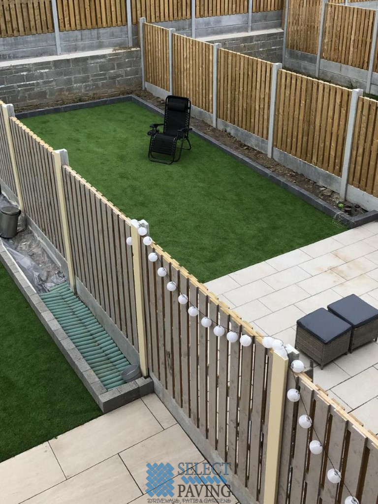 Two Neighboring Porcelain Tiled Patios in Balbriggan, Co. Dublin