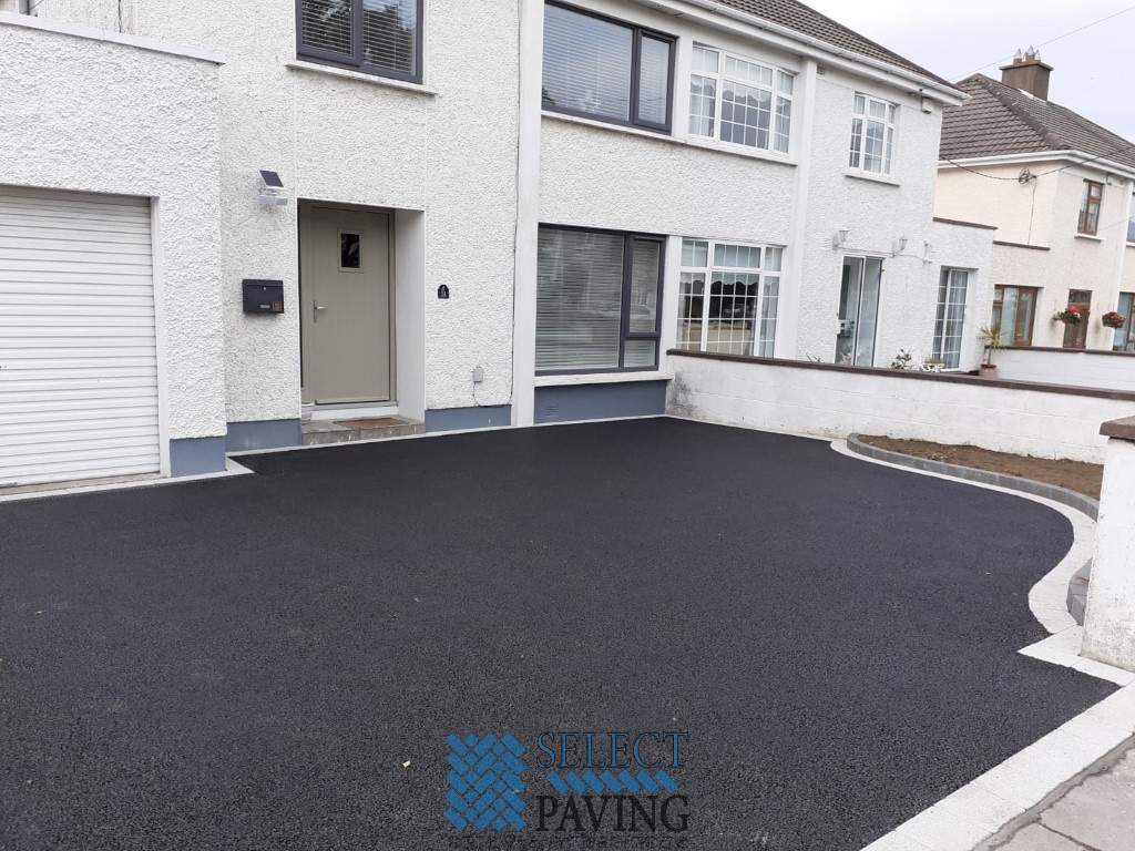 Asphalt Driveway with Brick Borderline in Swords, Dublin