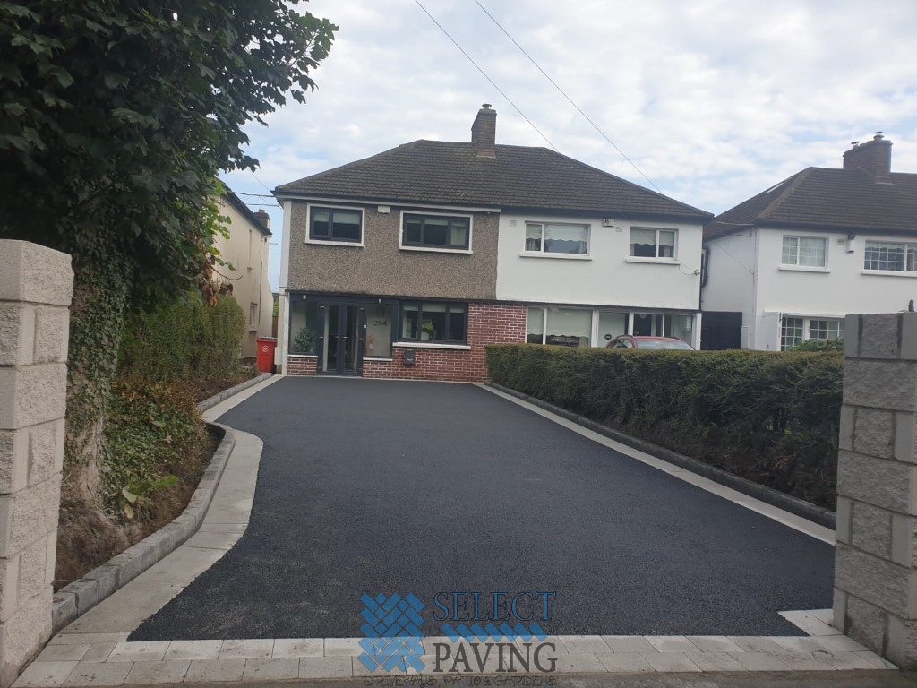 Asphalt Driveway with Granite Borderline in Artane, Dublin