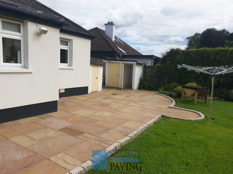 Camel Dust Sandstone Patio in Stillorgan, Dublin