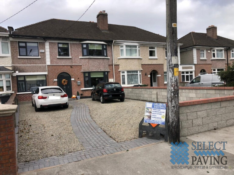 Gravel Driveway with a Paved Footpath in Blanchardstown, Dublin