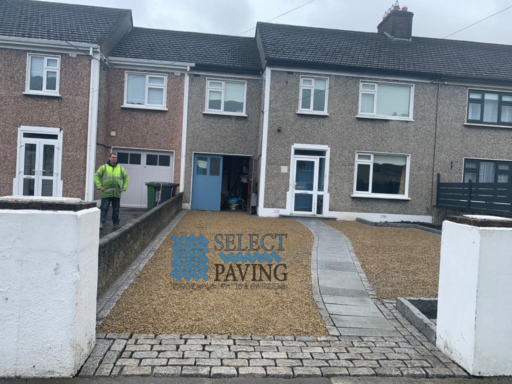 Gravel Driveway with Granite Doorstep in Templeogue, Dublin