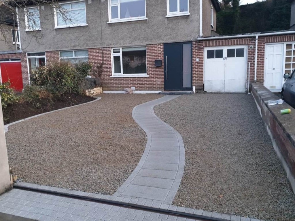 New Granite Gravel Driveway in Rathfarnham