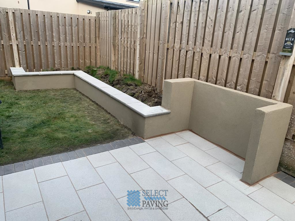 New Patio with Barbecue Seating Area in Lucan, Dublin