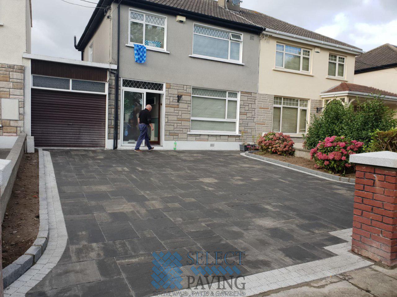 New Driveway WIth Belvedere Flagstone