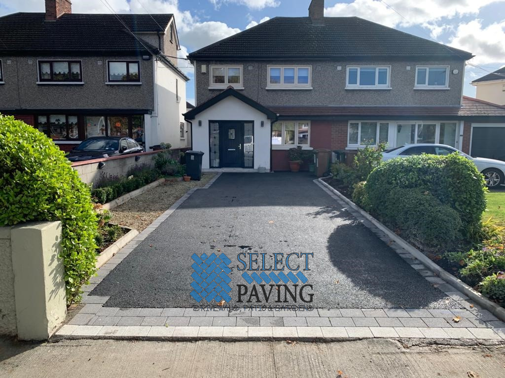 Tarmac Driveway with Cobblestone Borderline in Donnycarney, Dublin