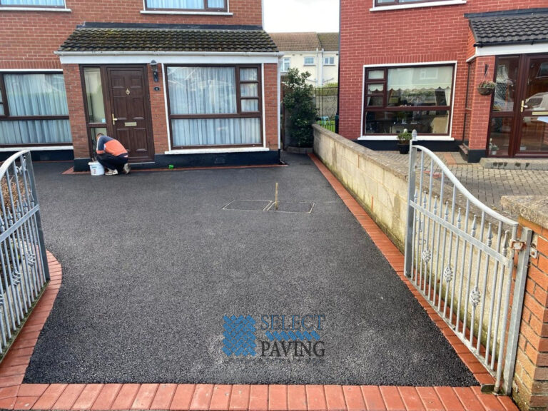 Tarmac Driveway with Double Brindle Paved Border in Swords, Dublin